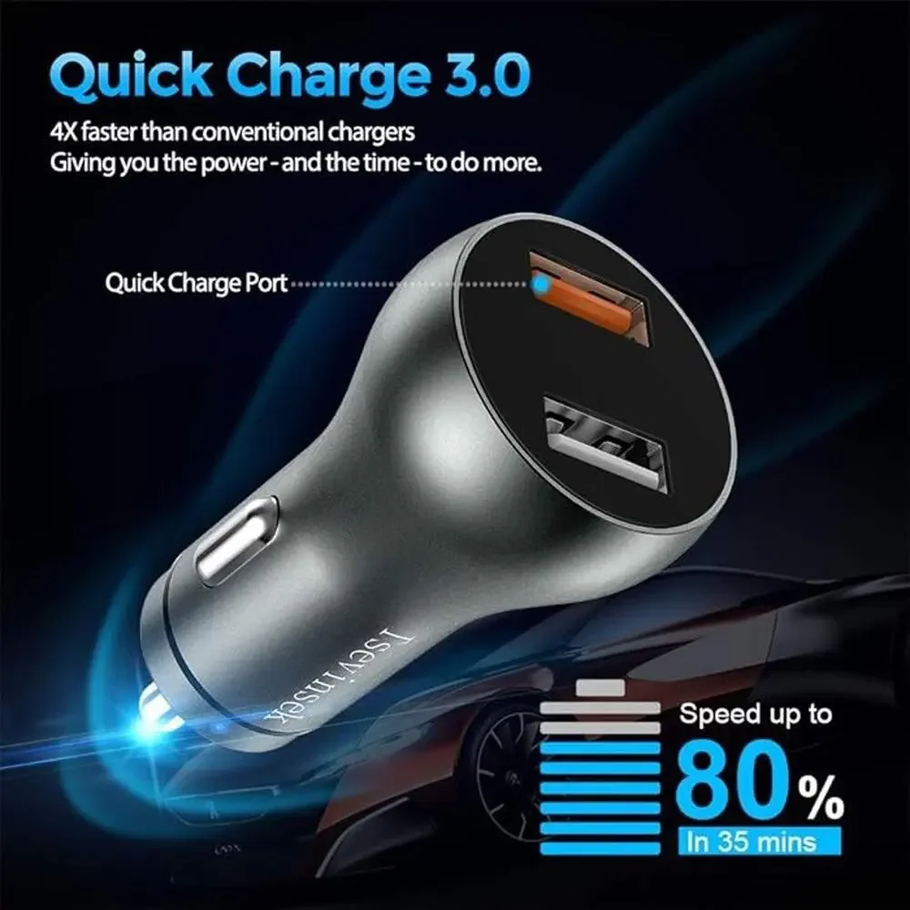Fast USB Car Charger Quick Charge 3.0 30W 5.4A Fast Charging Adapter